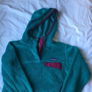 Rare Patagonia hooded fleece